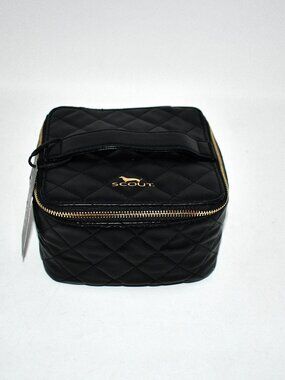 SCOUT Hidden Gem Quilted Travel Jewelry Case in Black #19787 NWT